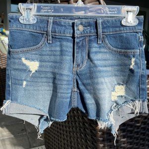 Hollister Distressed Stretch Denim shorts, Size 00